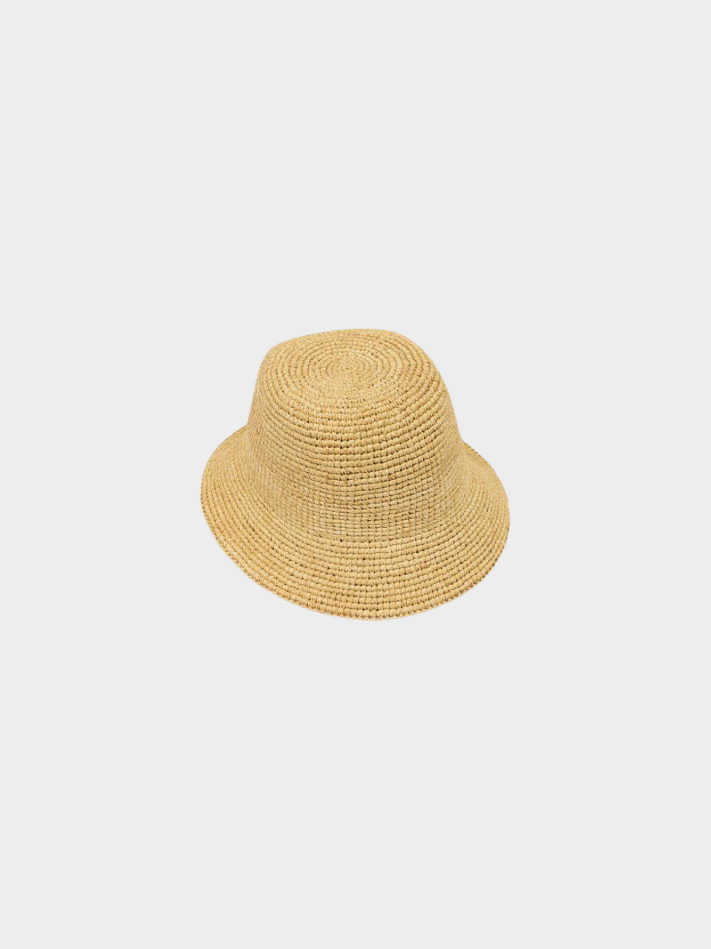 Gucci 2020s Beige Raffia Double G Bucket Hat