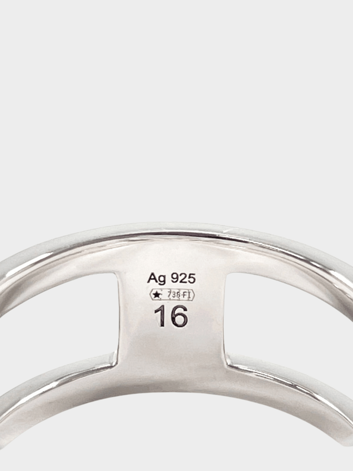 Gucci 2000s Sterling Silver G Logo Ring