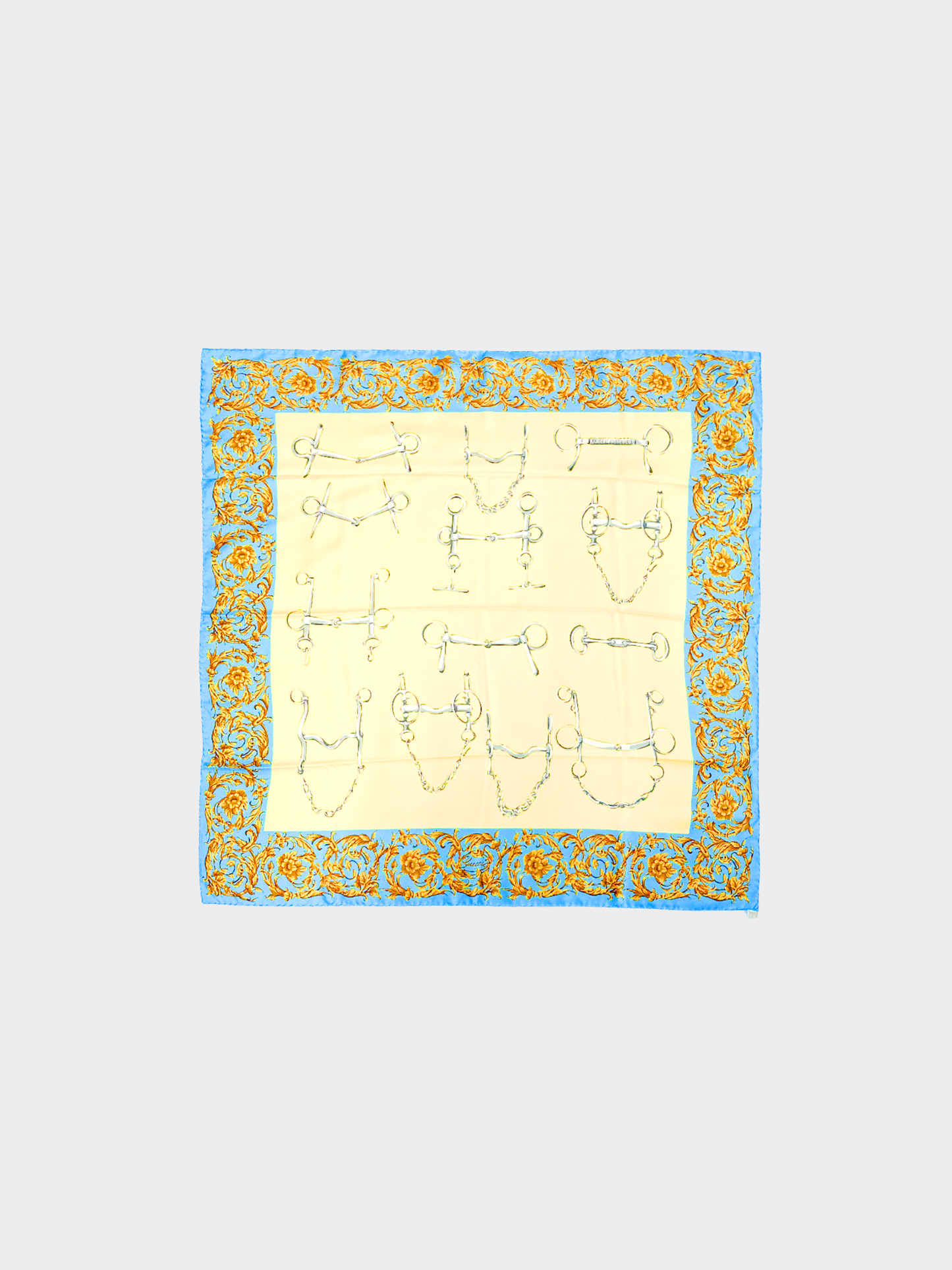 Gucci 2000s Multicoloured Silk Printed Scarf