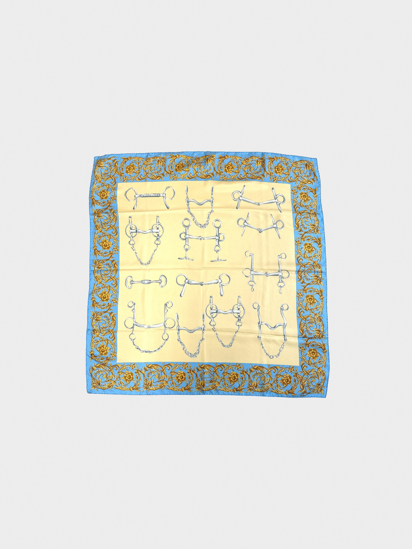 Gucci 2000s Multicoloured Silk Printed Scarf