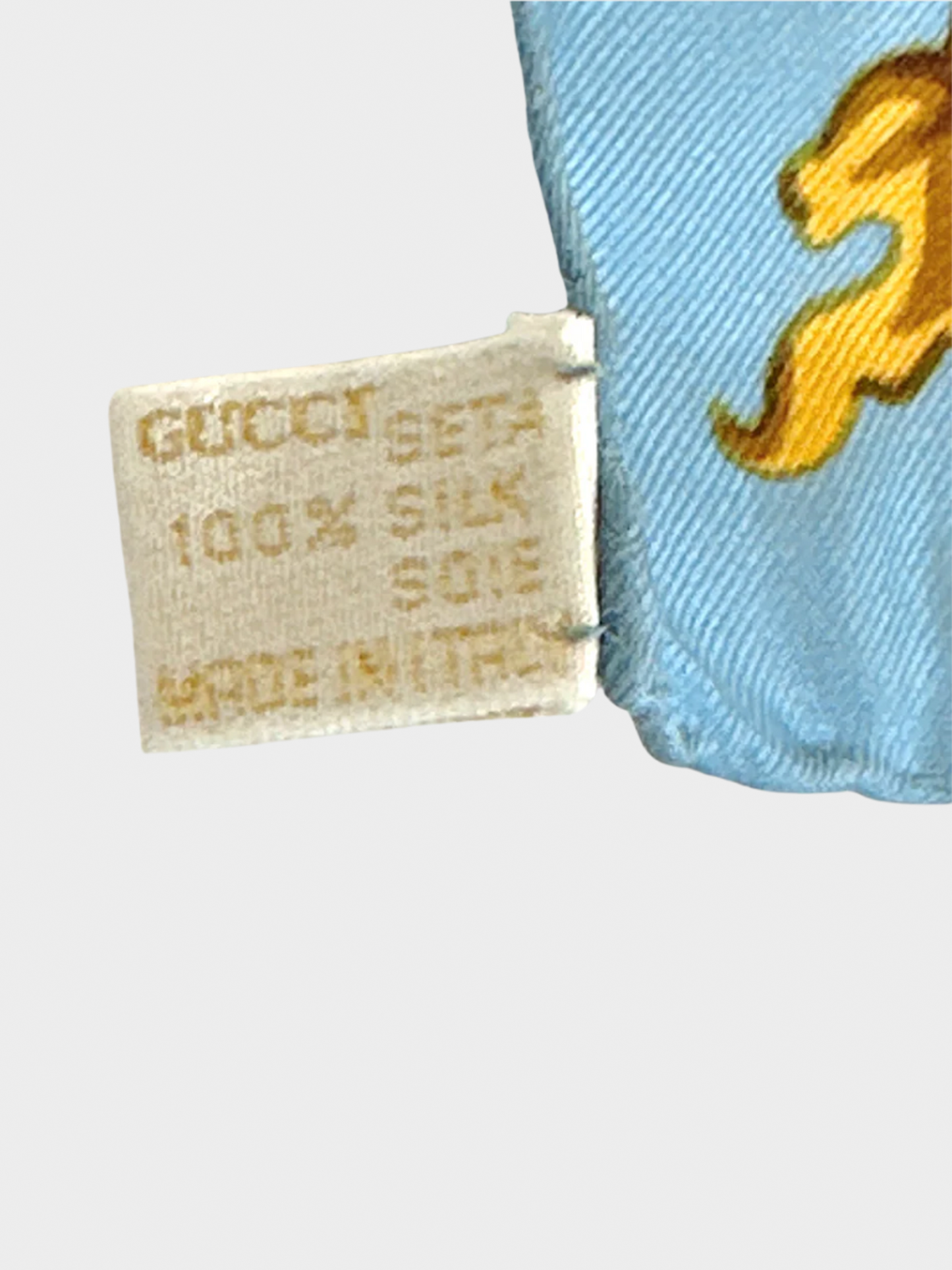 Gucci 2000s Multicoloured Silk Printed Scarf