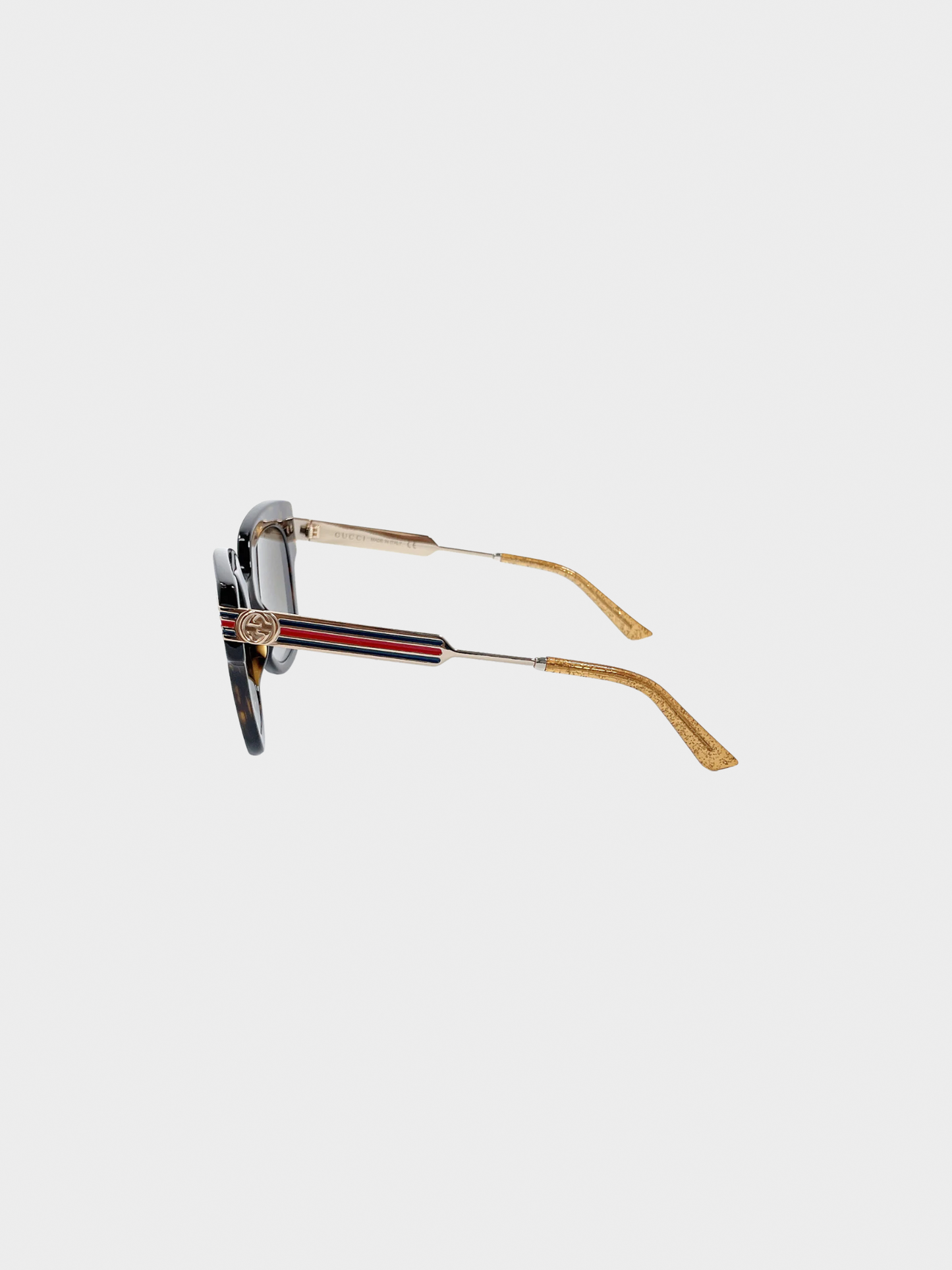 Gucci 2010s Brown Acetate Sunglasses