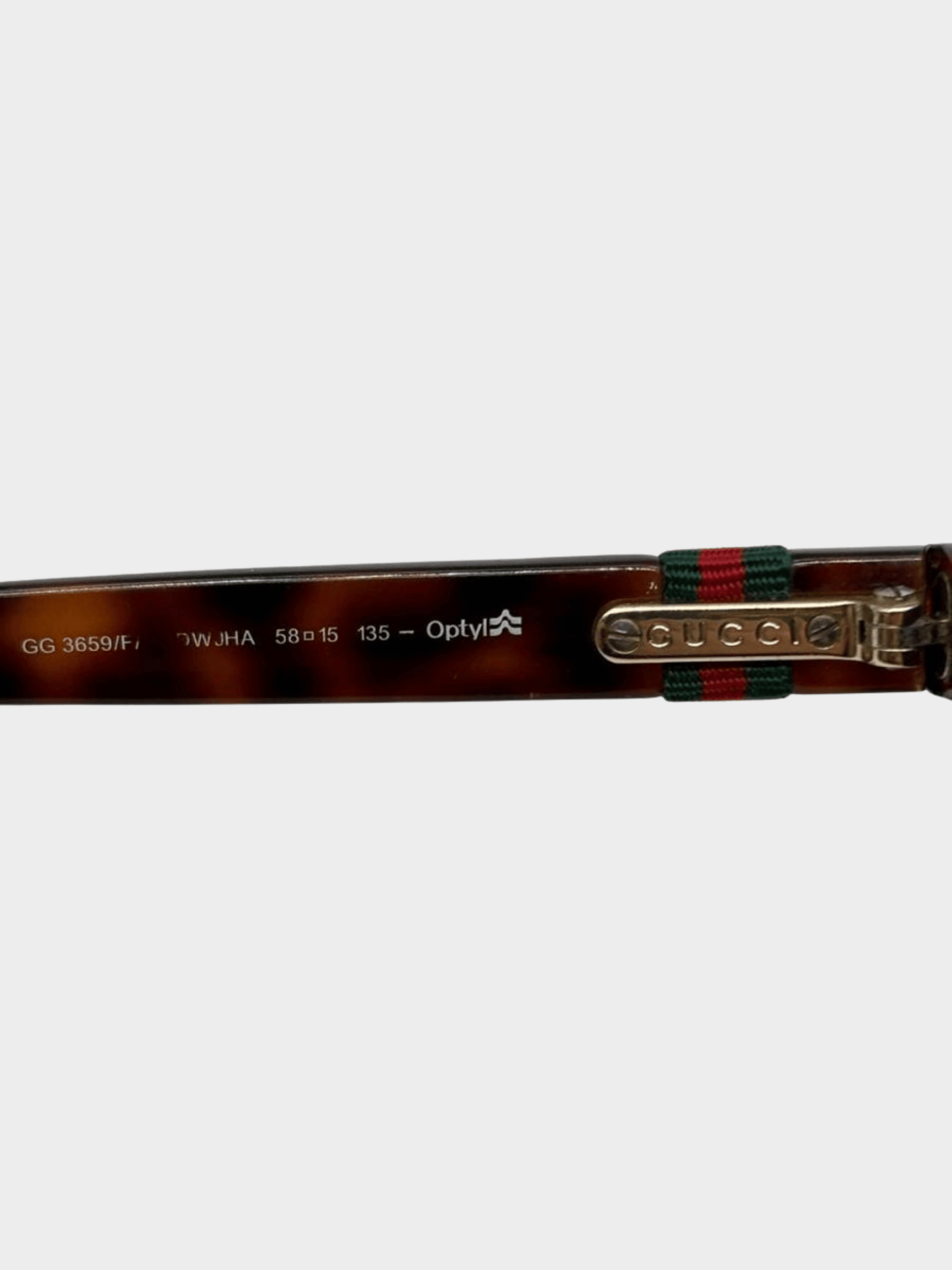 Gucci 2010s Brown Tortoiseshell Sunglasses