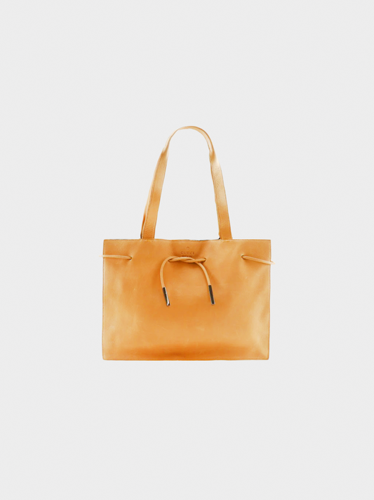 Gucci 2000s Beige Leather Tote Bag
