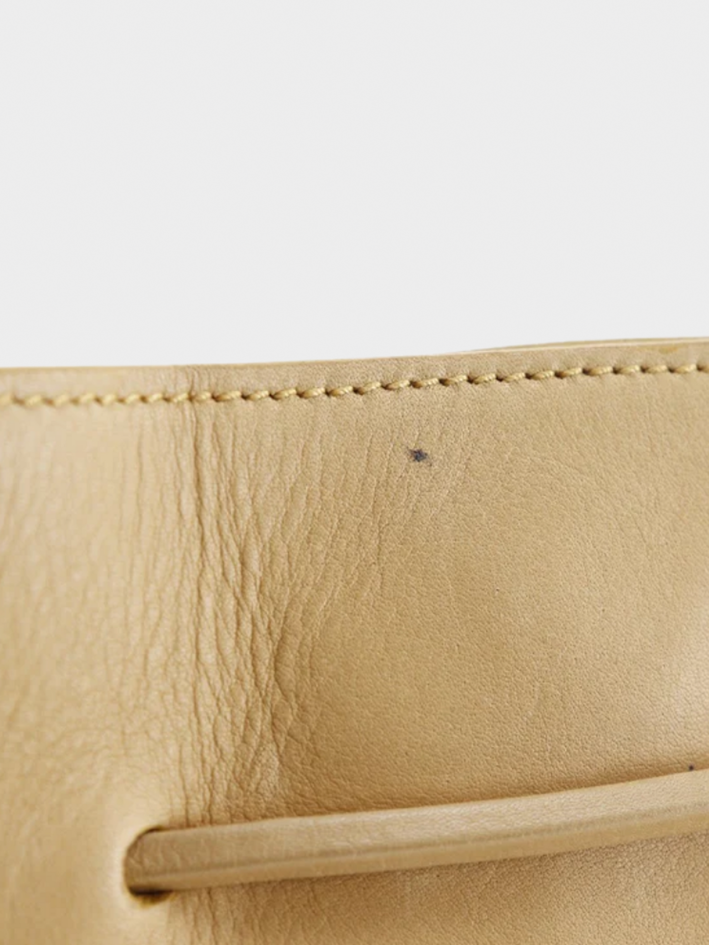 Gucci 2000s Beige Leather Tote Bag