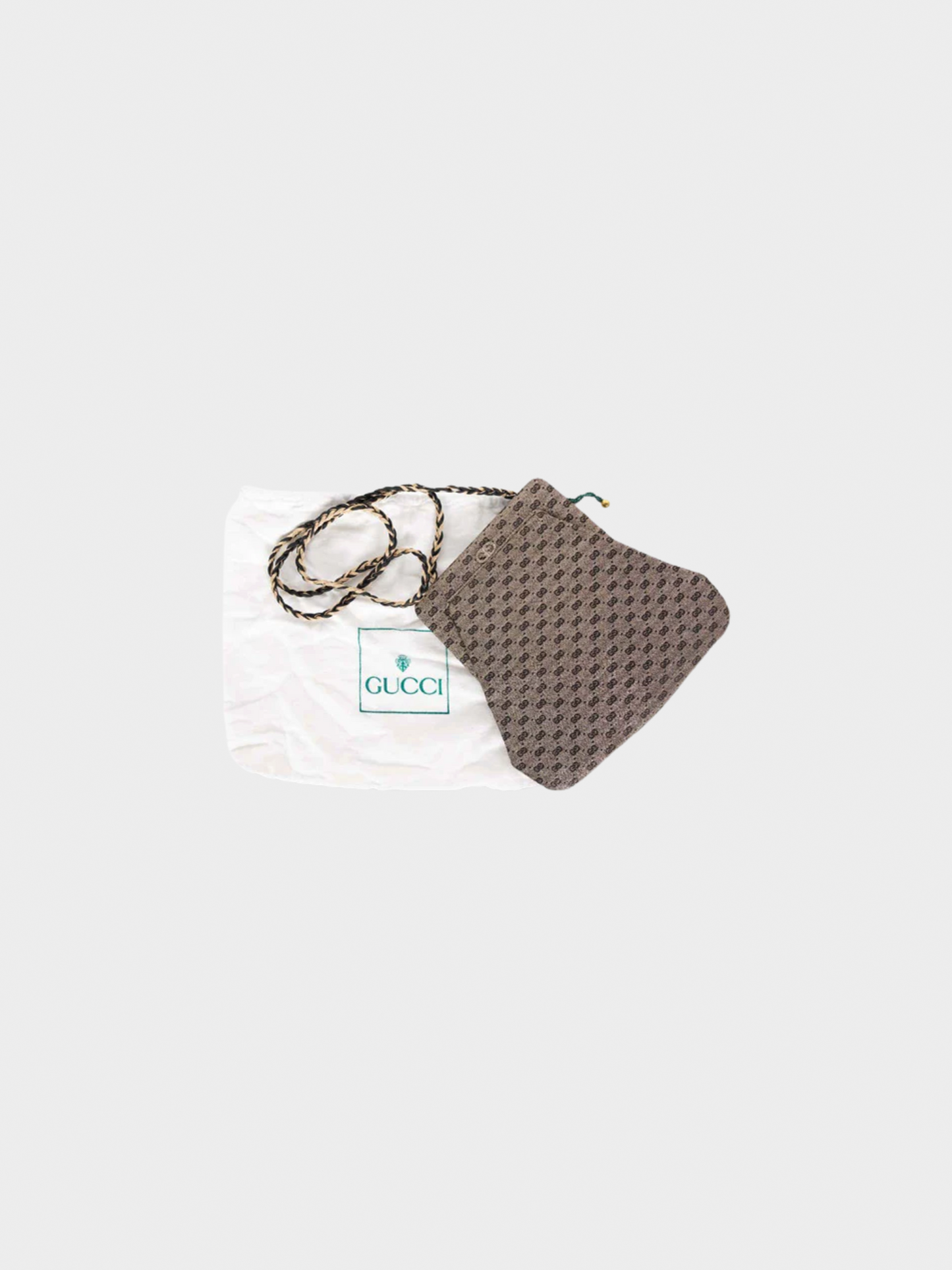 Gucci 1990s Metallic Nickel Evening Bag