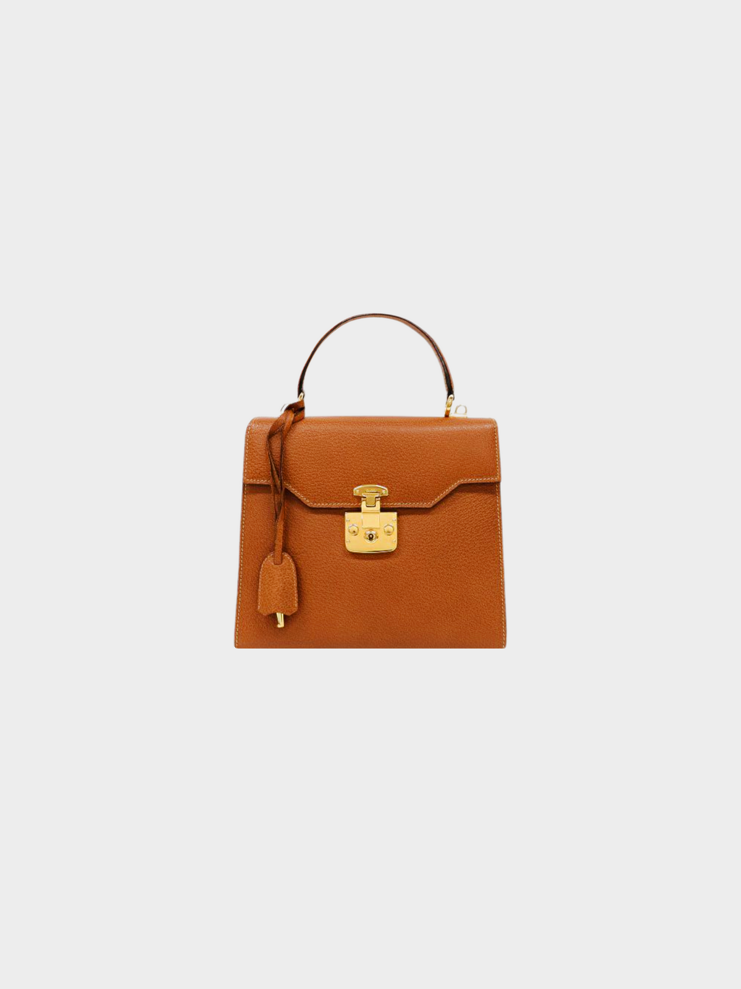 Gucci 1990s Brown Lady Lock Handbag