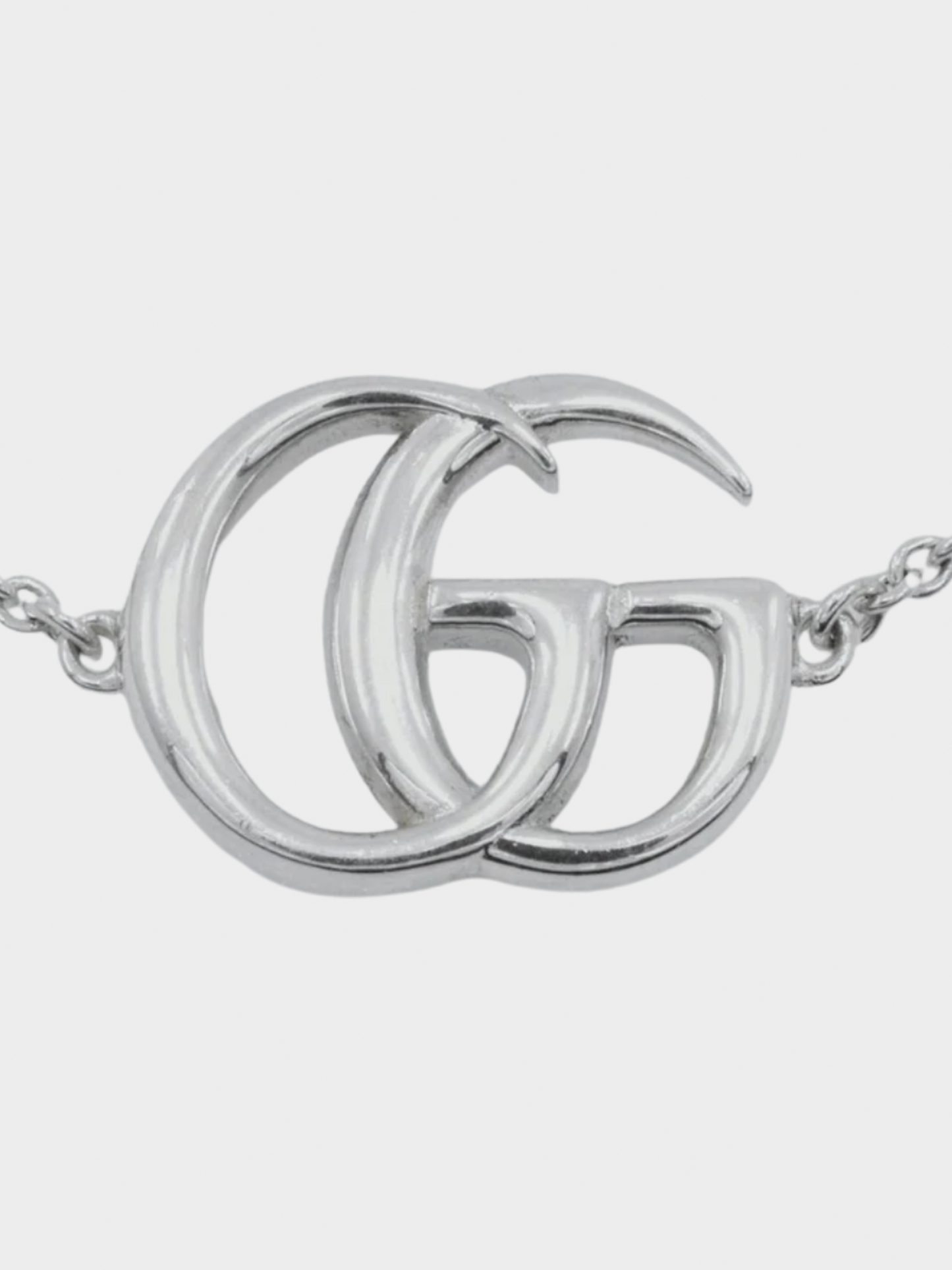Gucci 2010s Silver Double G Mother of Pearl Bracelet