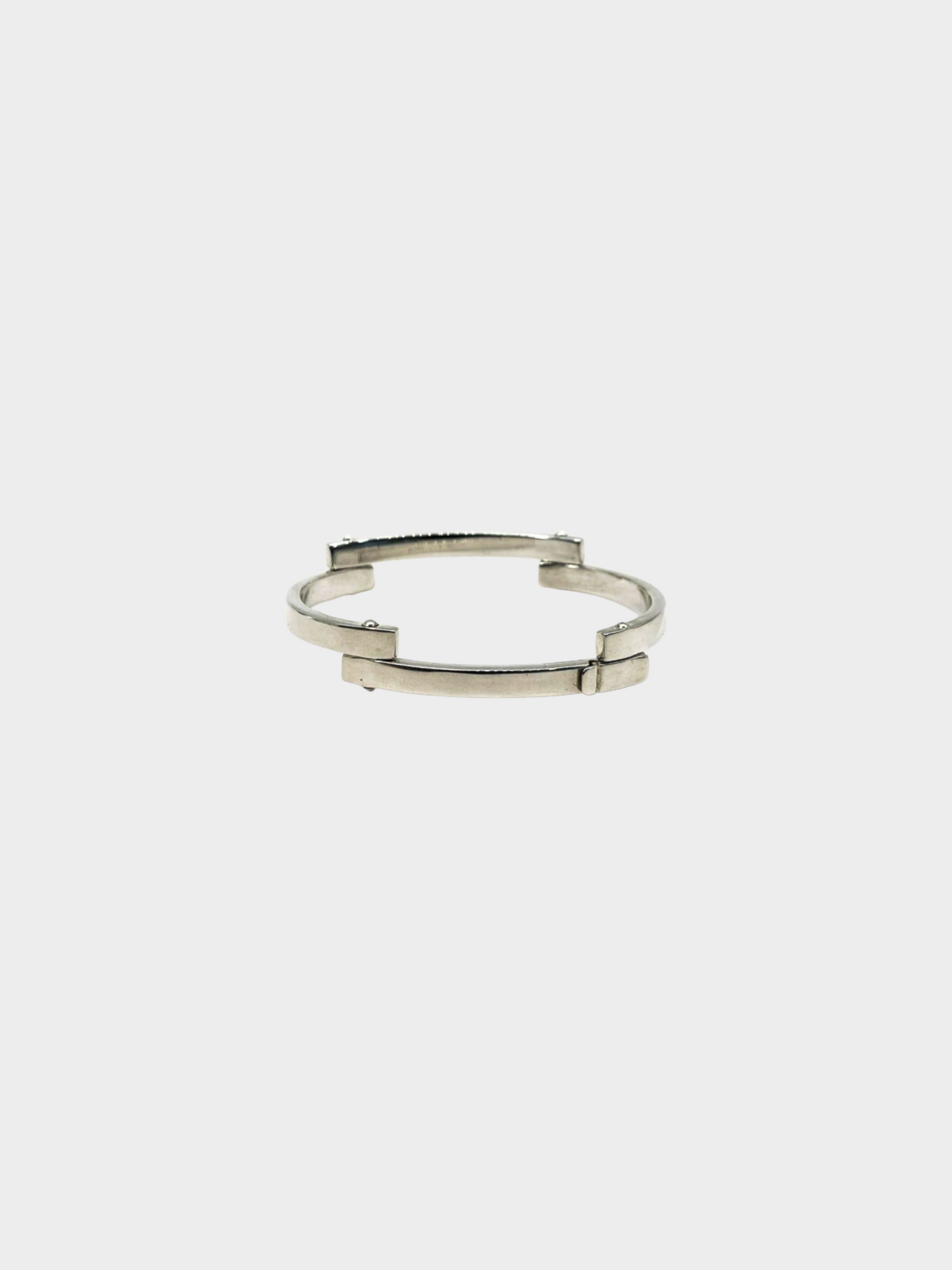 Gucci 2000s Silver Gucci Engraved Bracelet