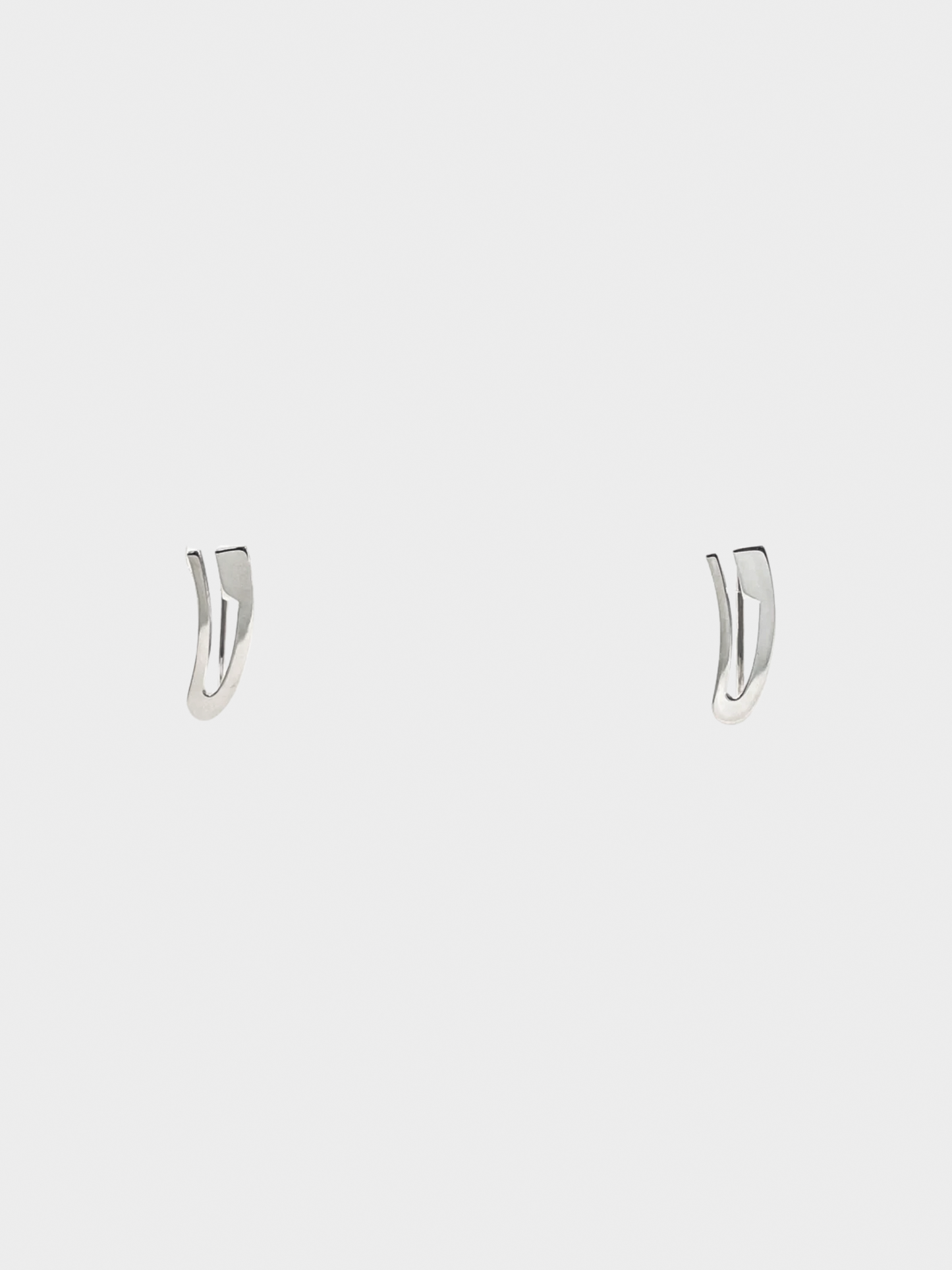Gucci 2000s Silver G Logo Earrings