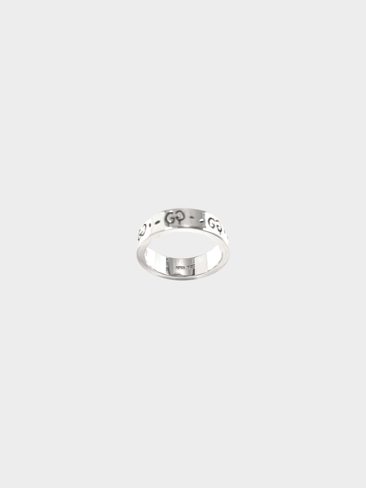 Gucci FW 2016 Silver GG Graffiti Skull Ring