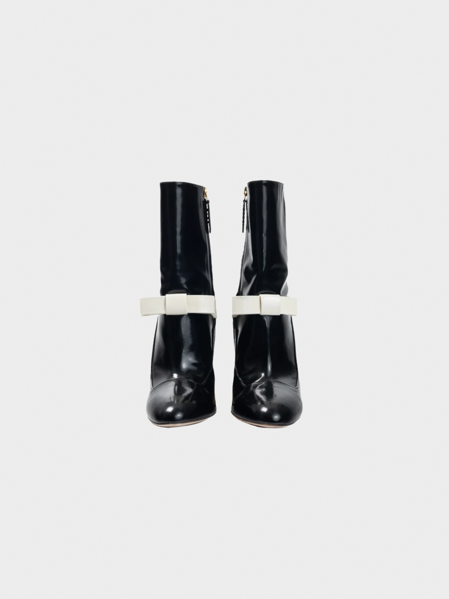 Gucci 2016 Nimue Black and White Colour-Block Midcalf Boots
