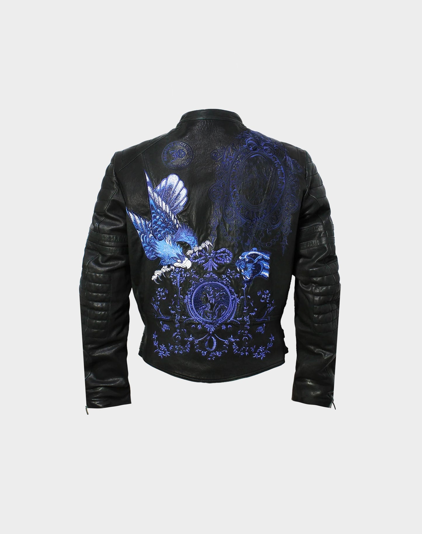 John Galliano FW 2006 Embroidered Leather Motorcycle Jacket