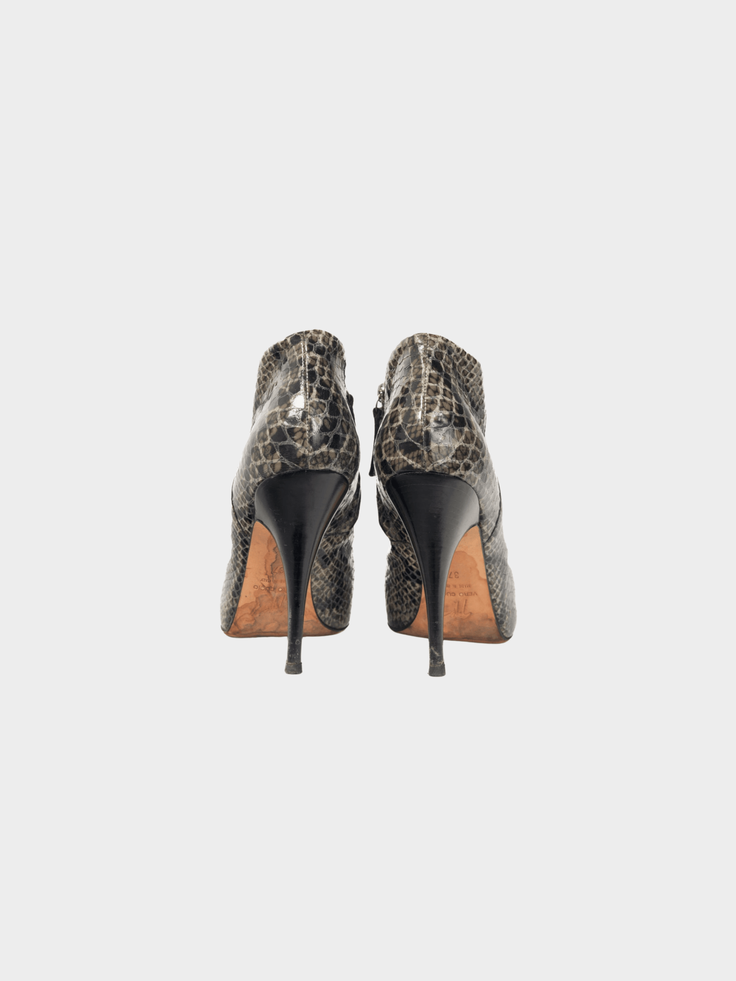 Giuseppe Zanotti 2010s Viv 100 Cenere Python Booties