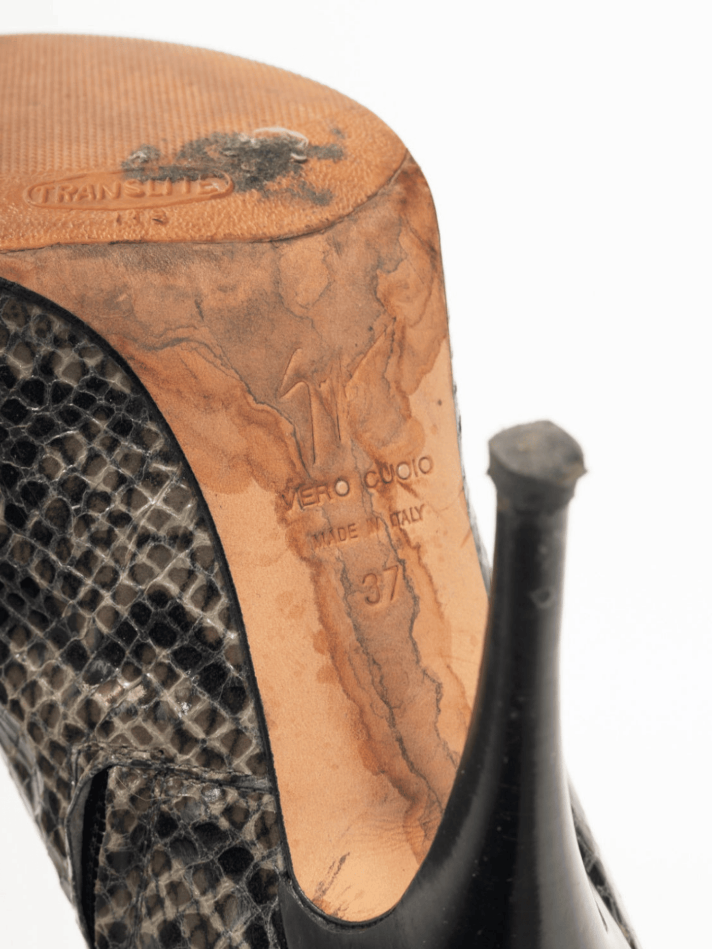 Giuseppe Zanotti 2010s Viv 100 Cenere Python Booties