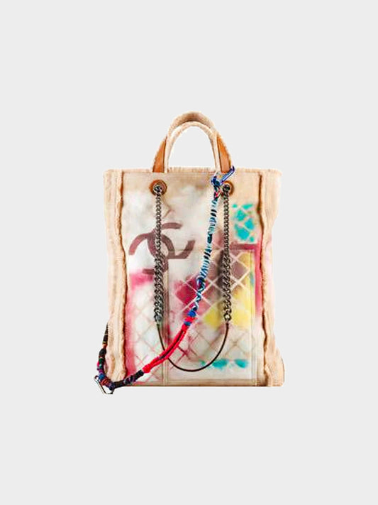 Chanel Rare 2014 FW Graffiti Tote Bag