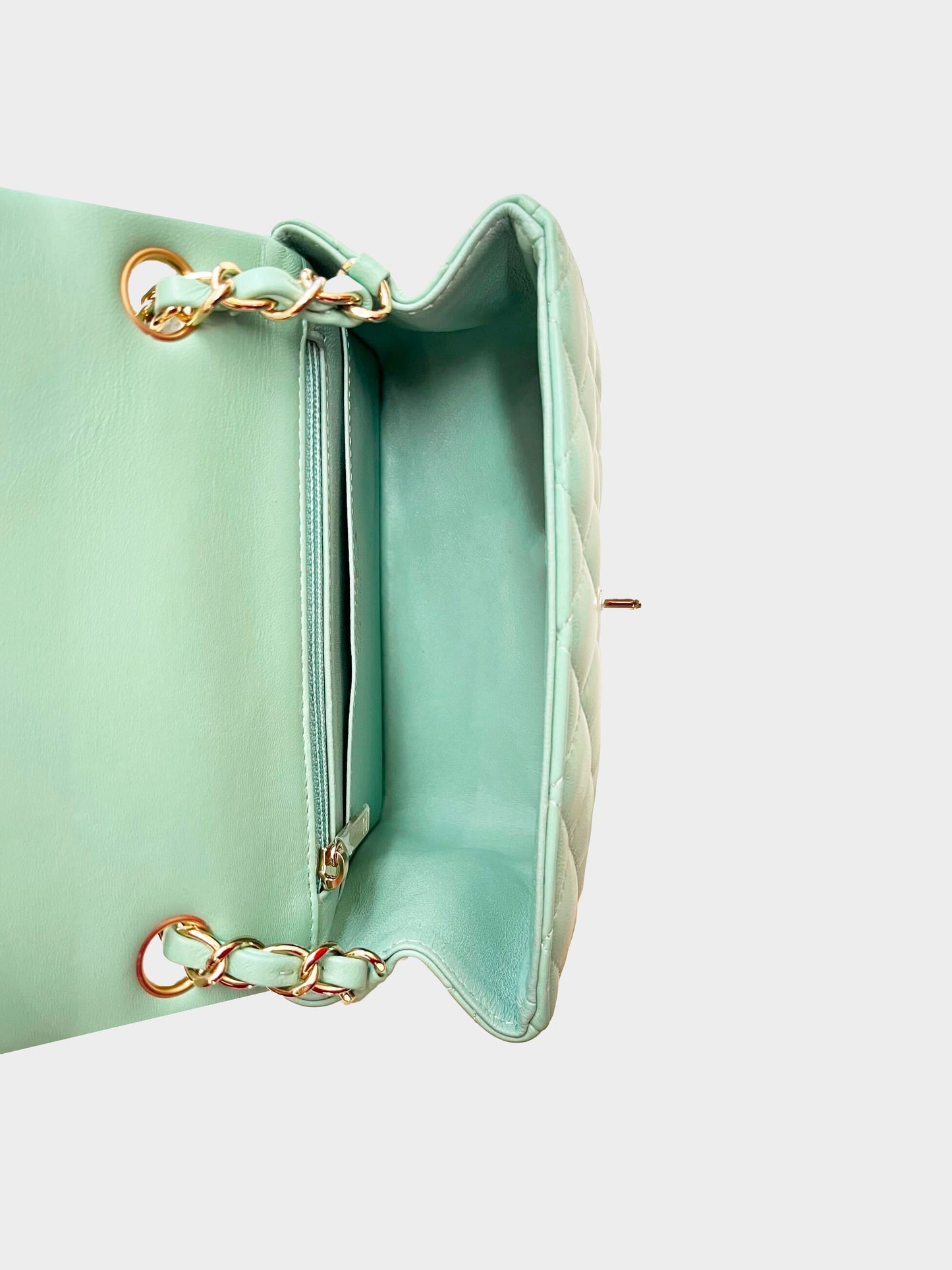 Chanel 2020 Pistachio Lambskin Mini Flap Bag