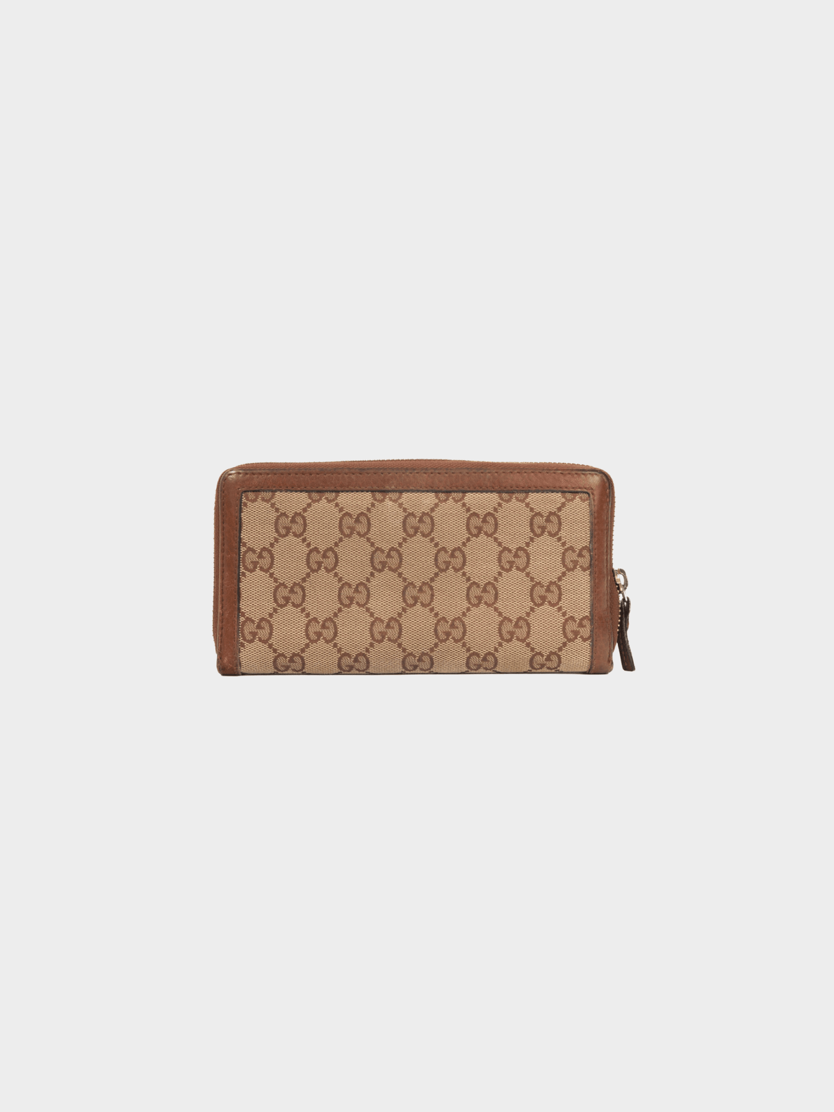 Gucci 2000s Beige GG Canvas Bamboo-Bow Wallet