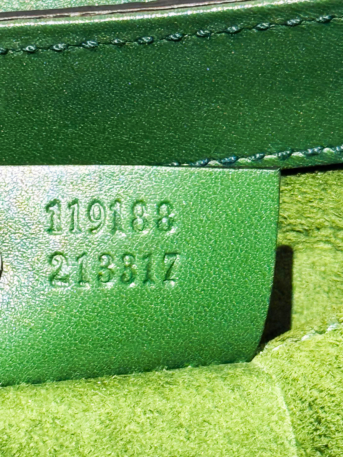 Gucci by Tom Ford 2004 Green Python Leather GG Horsebit Bag