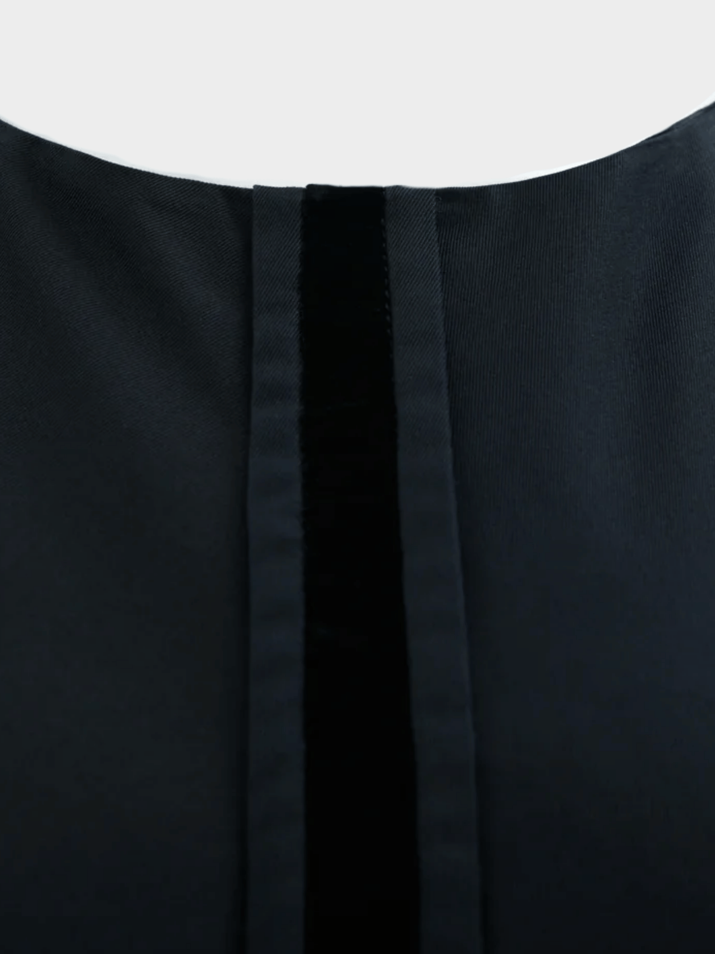 Gucci by Tom Ford FW 2004 Black Sleeveless Velvet Detail Sheath Dress