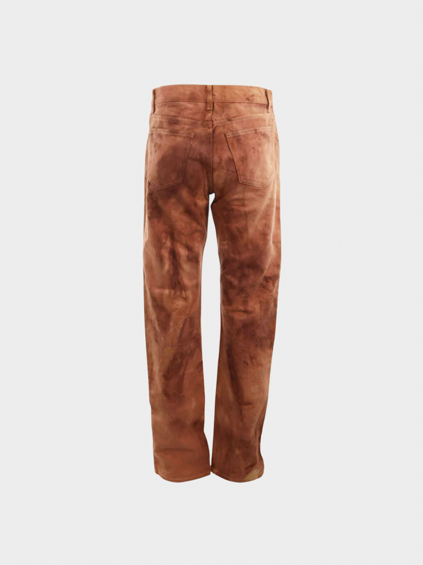 Helmut Lang 2000s Copper Cotton Tie-Dye Pants