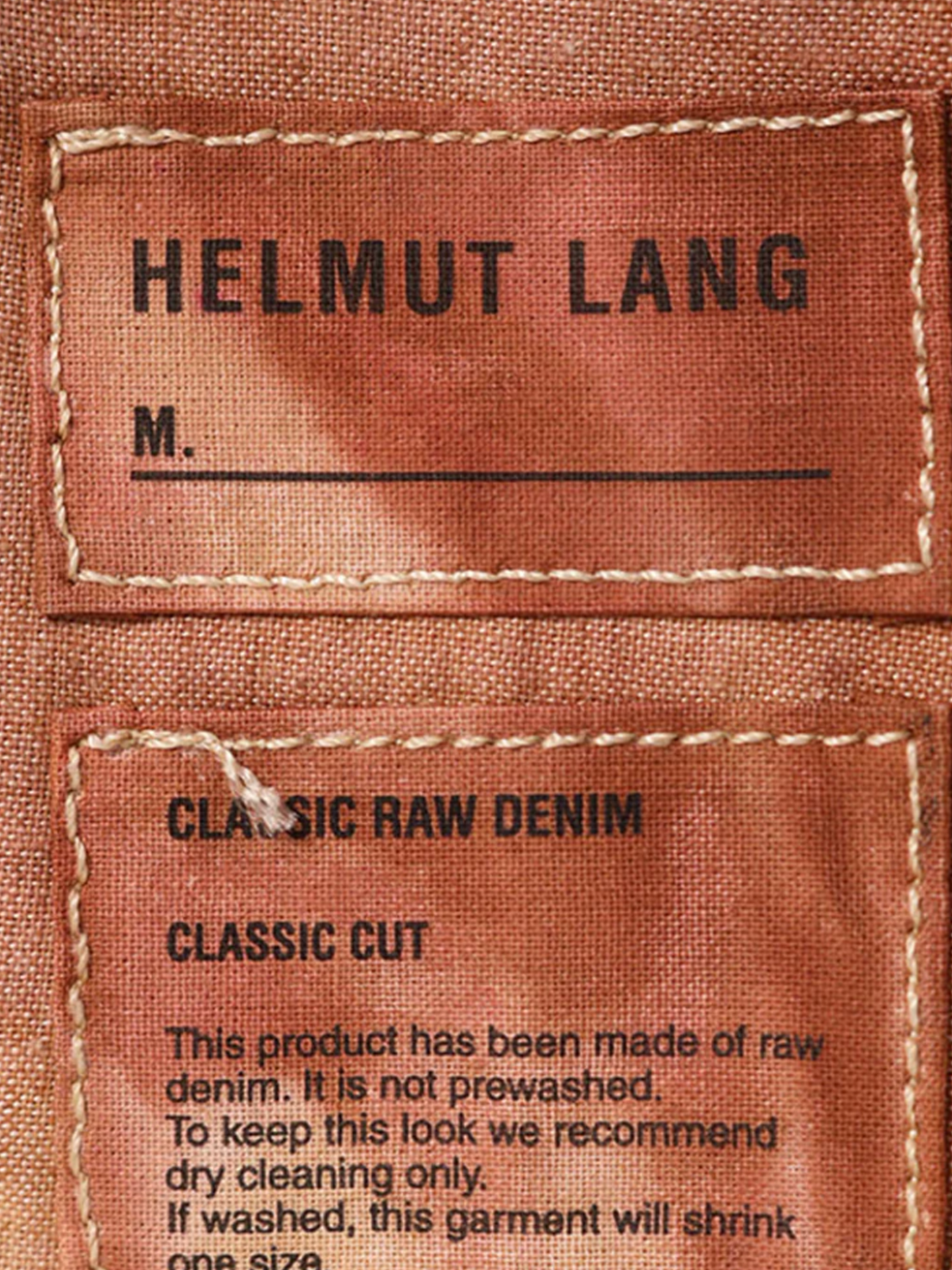 Helmut Lang 2000s Copper Cotton Tie-Dye Pants