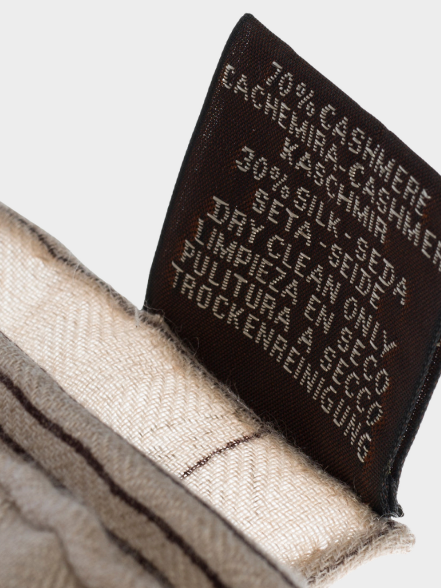 Hermes 2000s Beige “Patchwork Horse” Cashmere Scarf