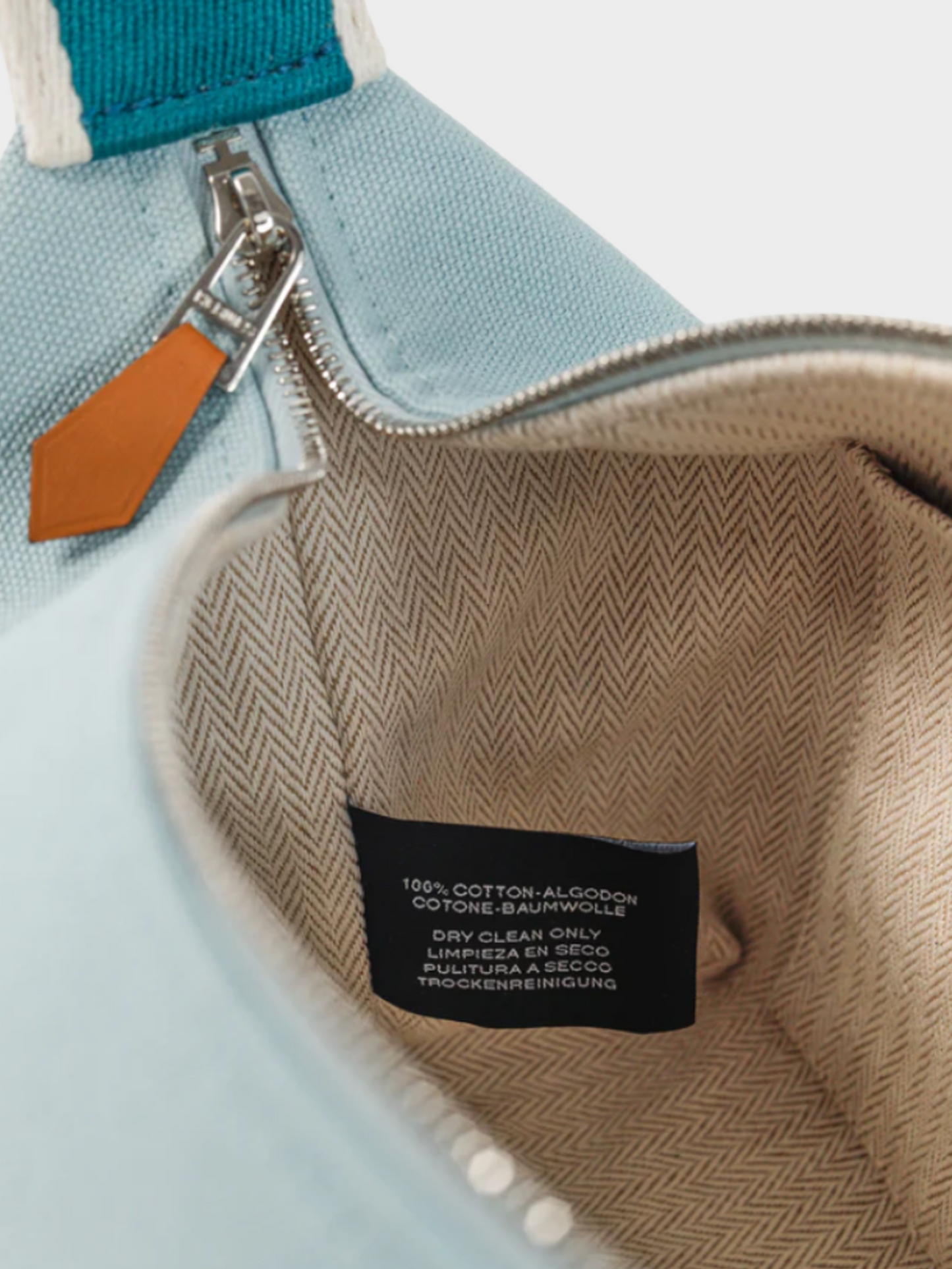 Hermes 2020s Light Blue Bride-a-Brac Small Model Goyave Canvas Case