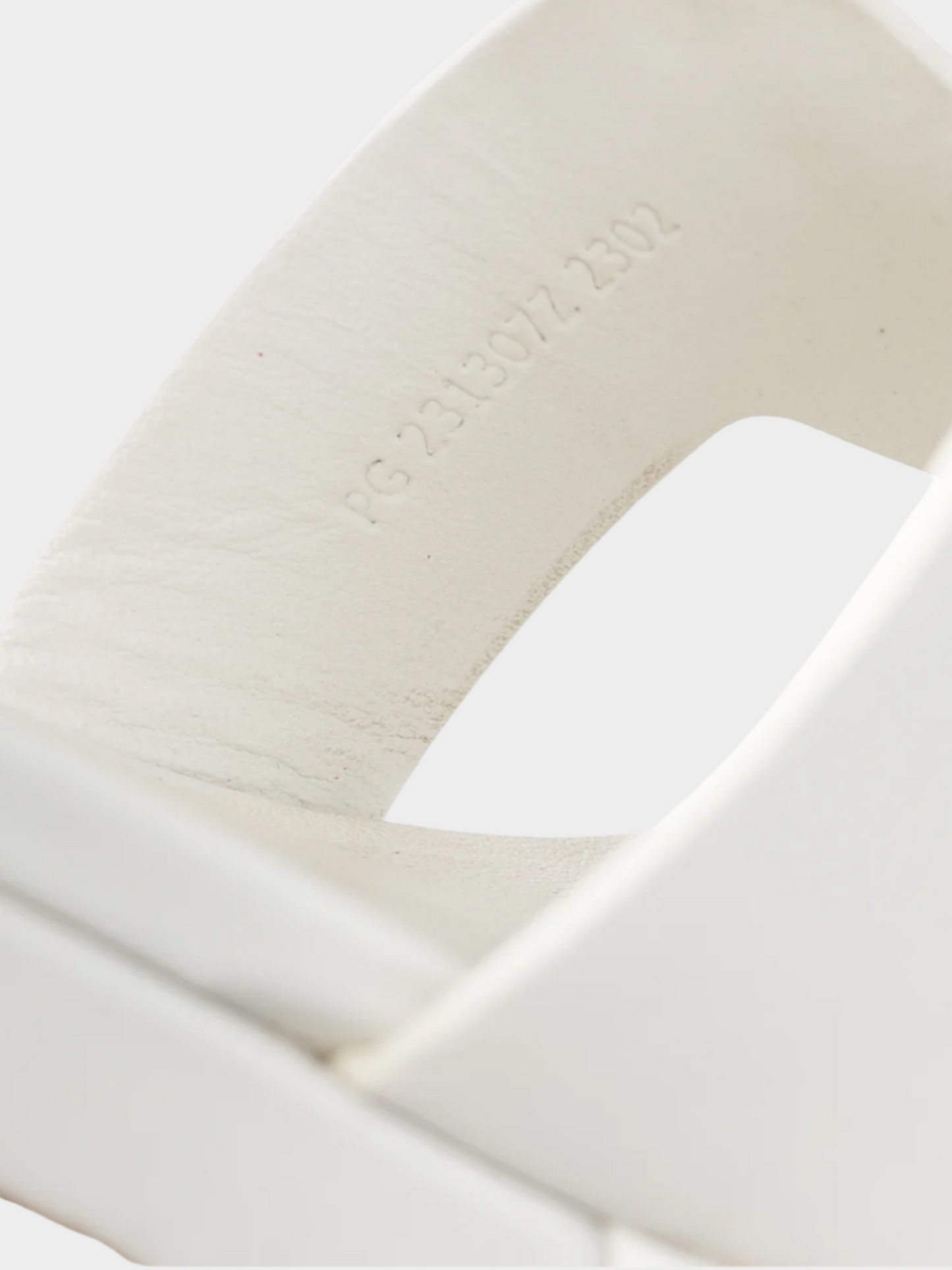 Hermes 2010s White Elda Goatskin Espadrille Wedge "H" Sandals