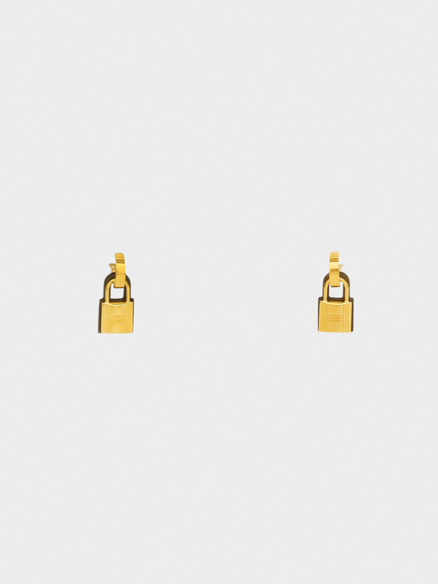 Hermes Autumn 2019 Gold Kelly Earrings