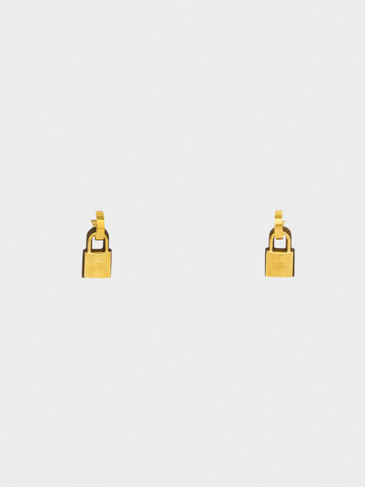 Hermes Autumn 2019 Gold Kelly Earrings