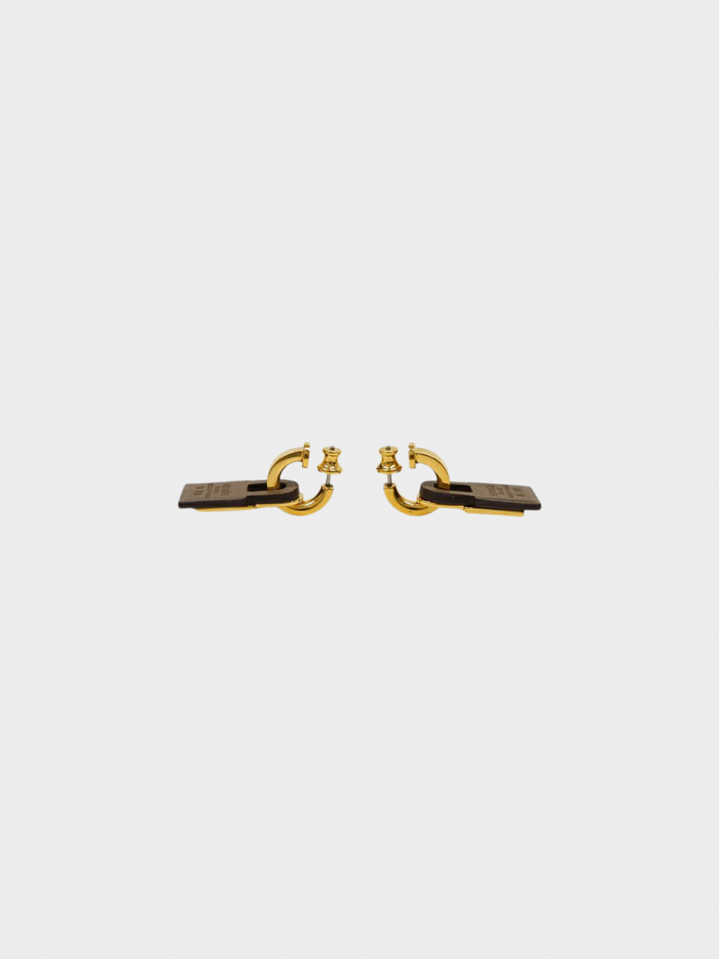Hermes Autumn 2019 Gold Kelly Earrings