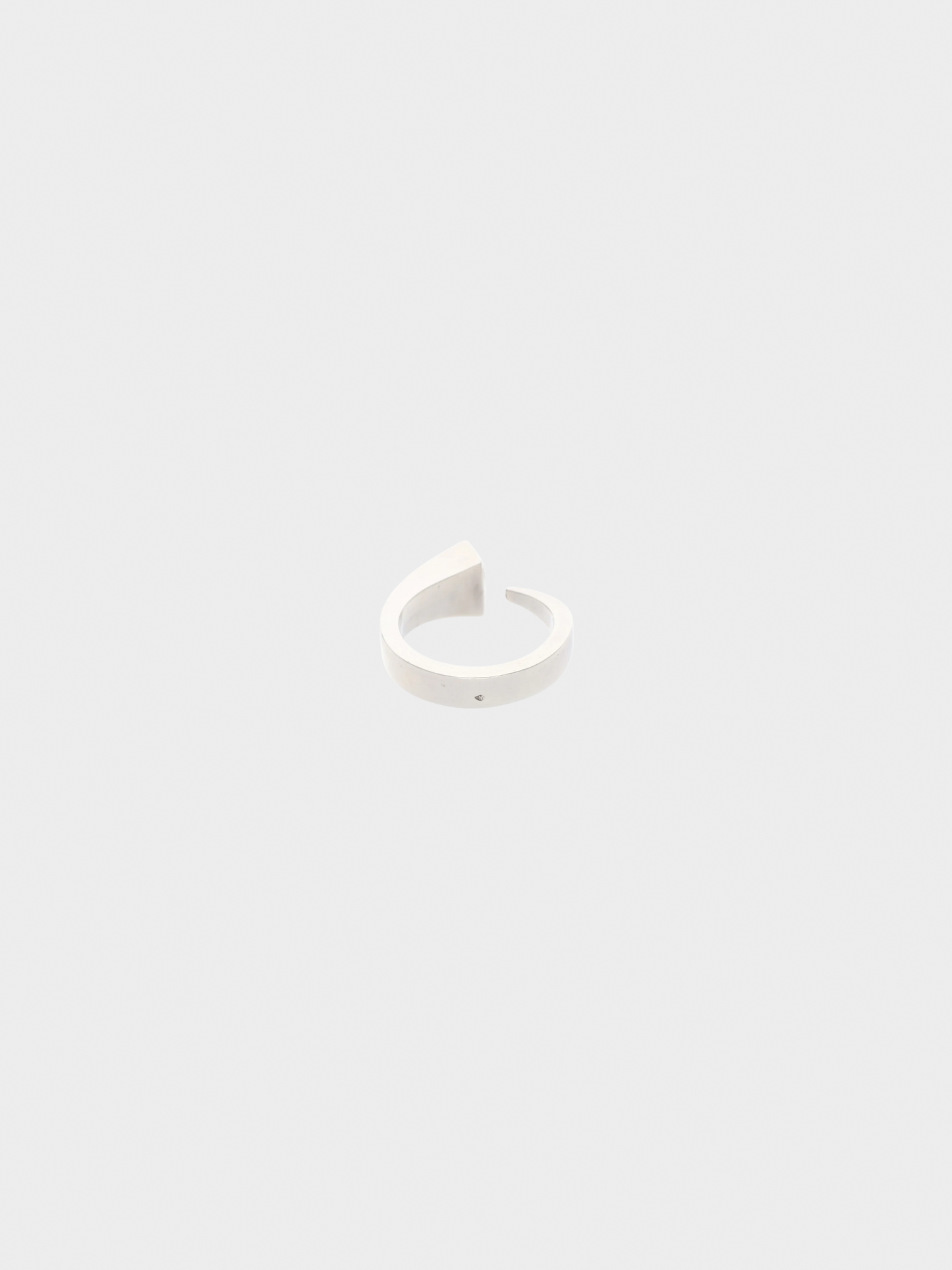 Hermes 2000s Silver Clou de Forge Ring