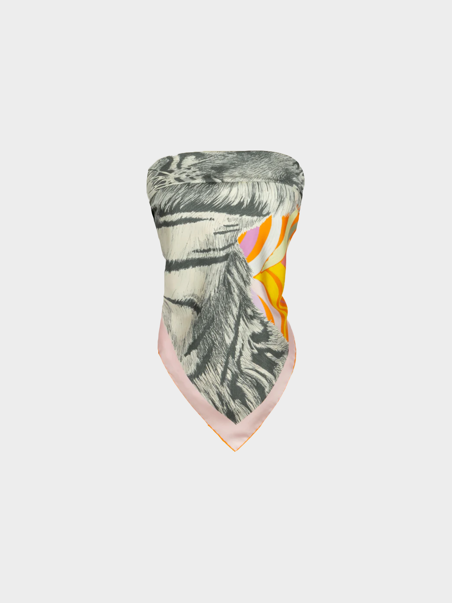 Hermès 2022 Multicoloured Dual-Sided Royal-Tiger Print Large Silk Scarf