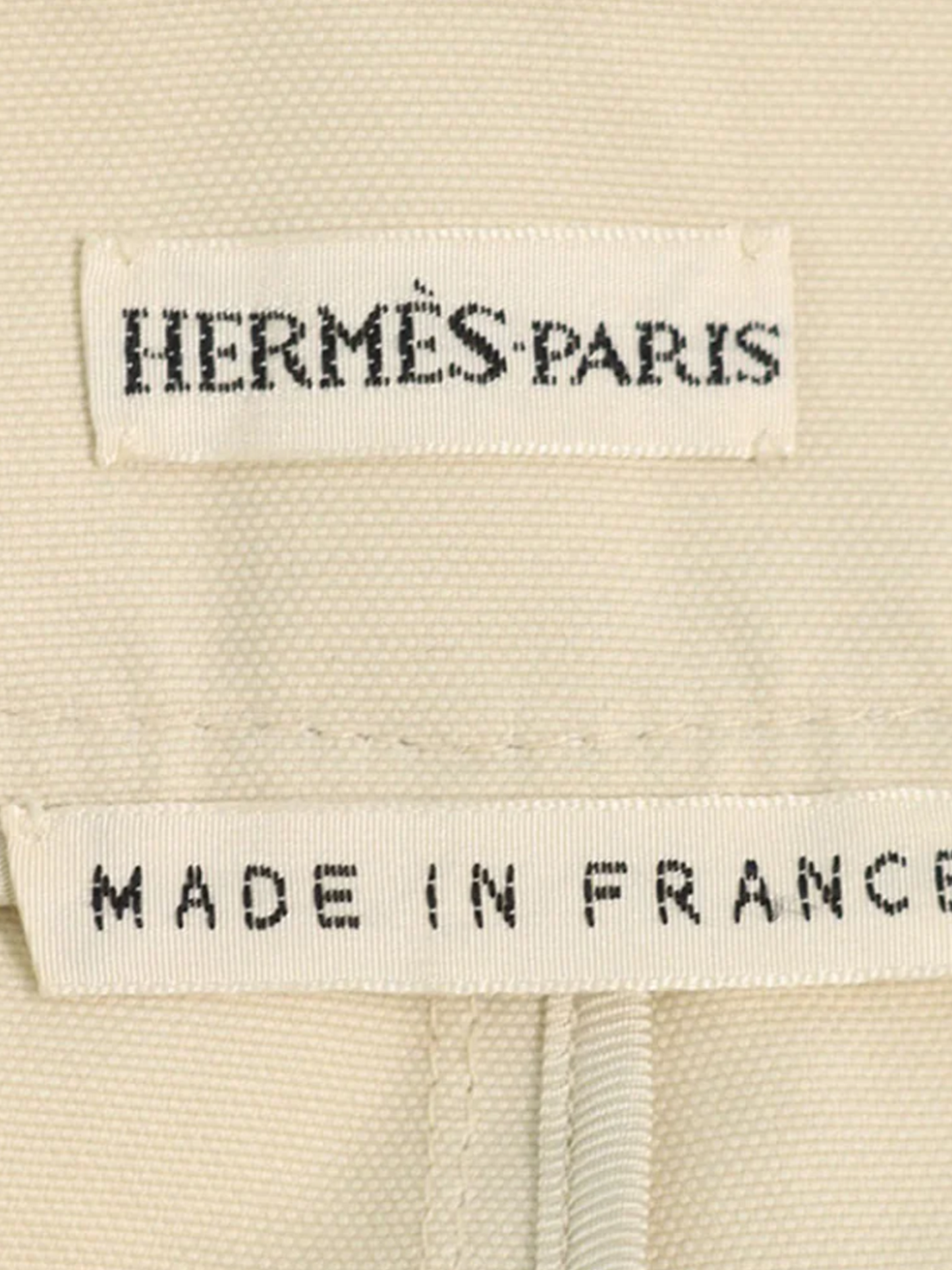 Hermès by Martin Margiela 1990s Beige Cotton Midi Skirt