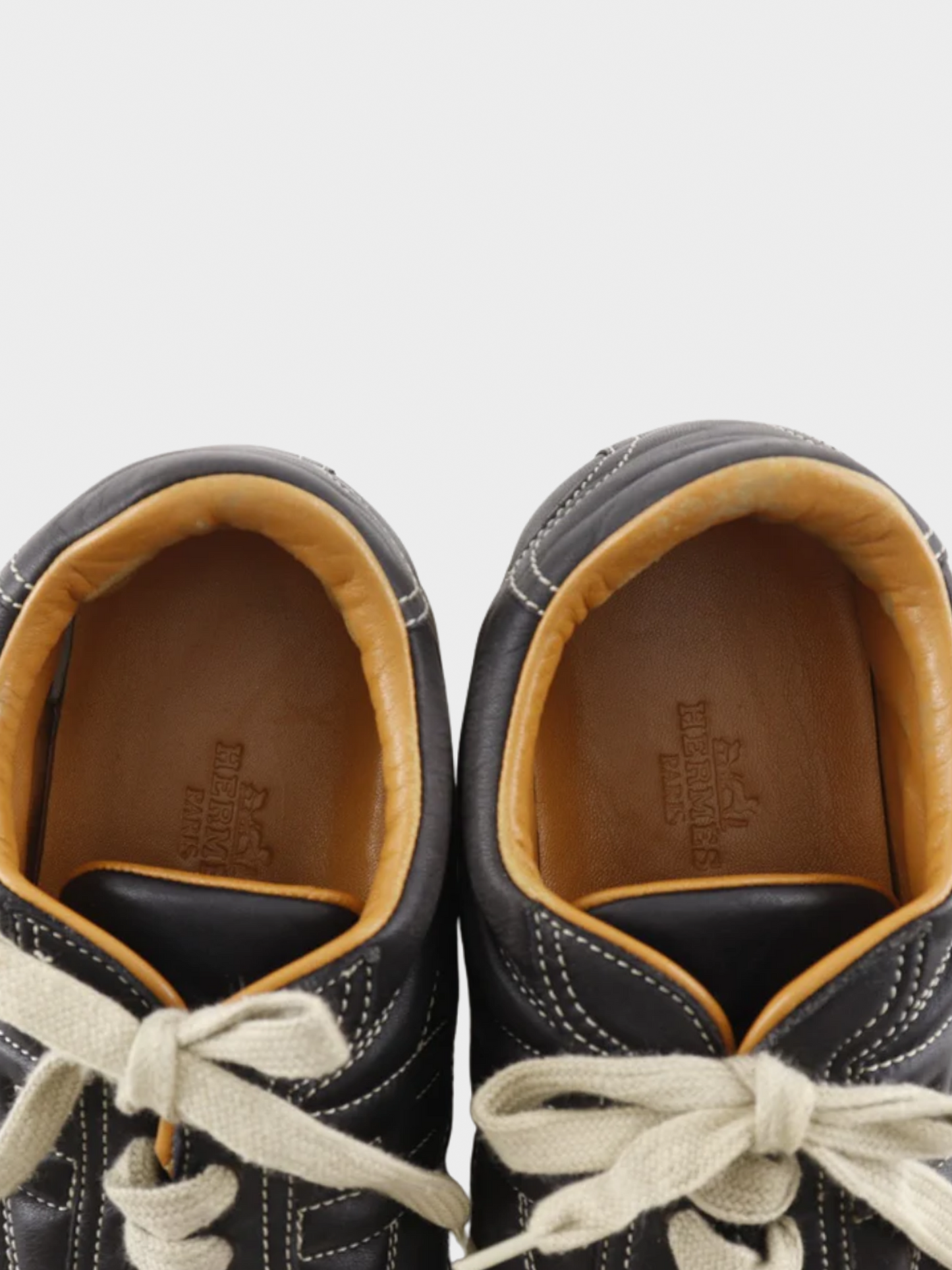 Hermes 2000s Brown Leather Quick Sneakers