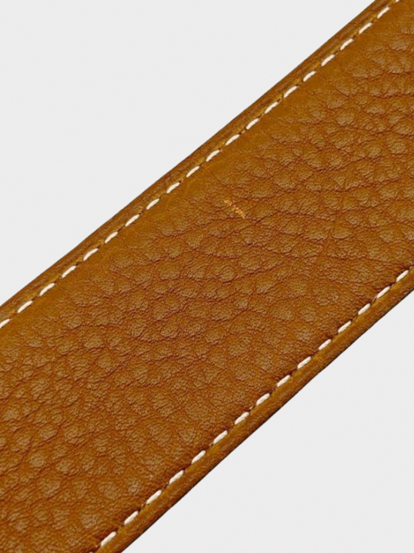 Hermes 2006 Black Leather H Logo Belt