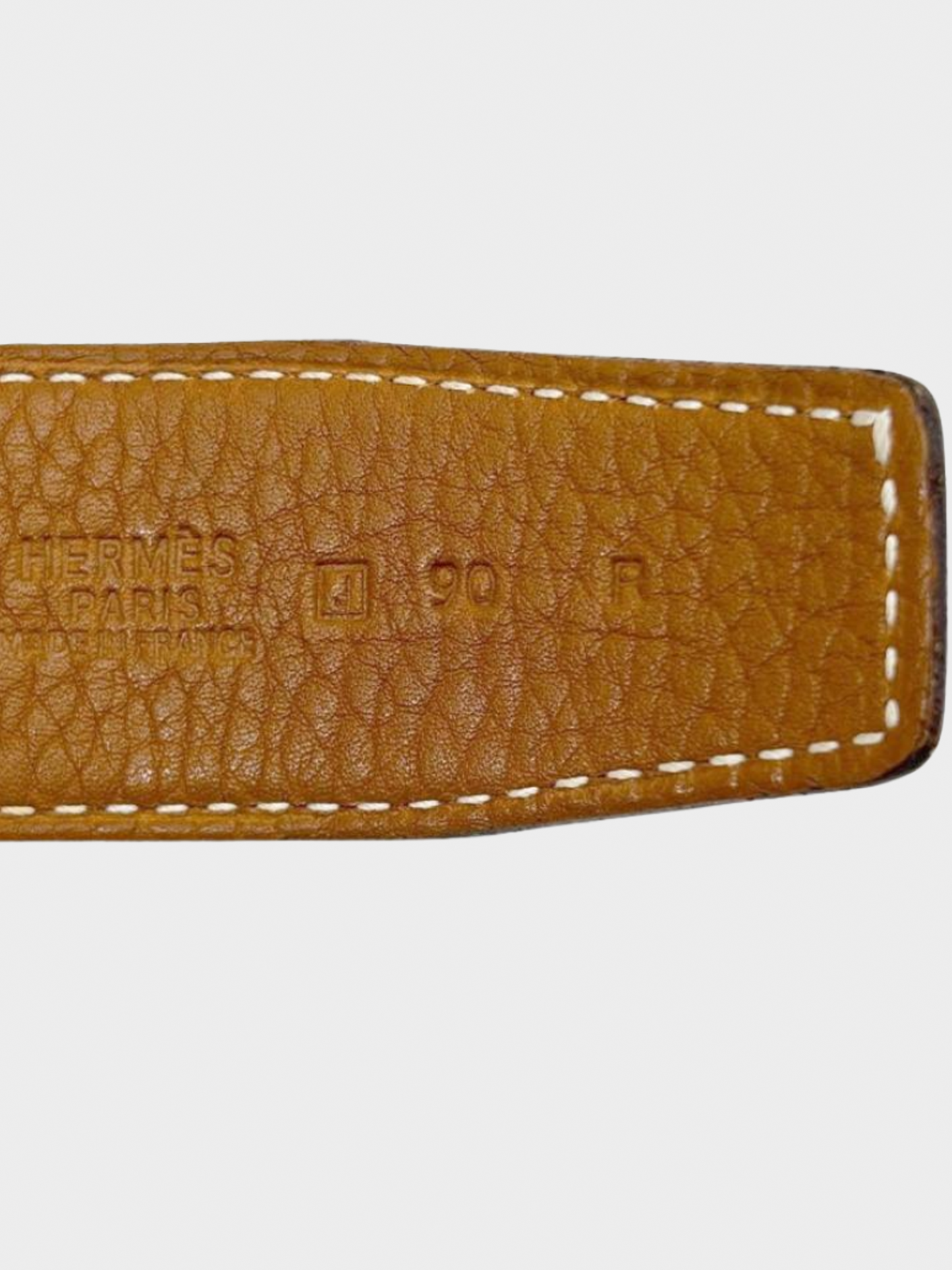 Hermes 2006 Black Leather H Logo Belt