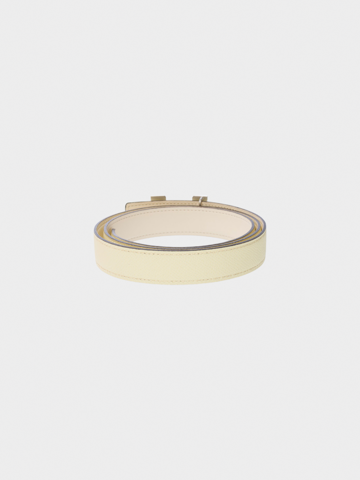 Hermes 2020s Yellow H Buckle Leather Belt