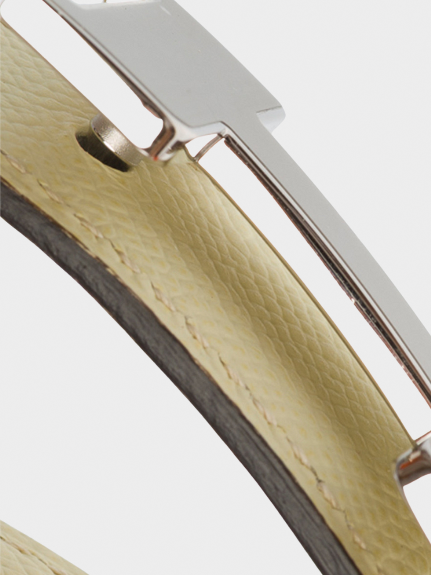 Hermes 2020s Yellow H Buckle Leather Belt