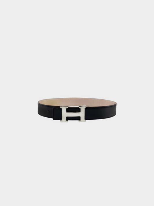 Hermes 2020s Black H-belt Constance 72 Reversible Belt
