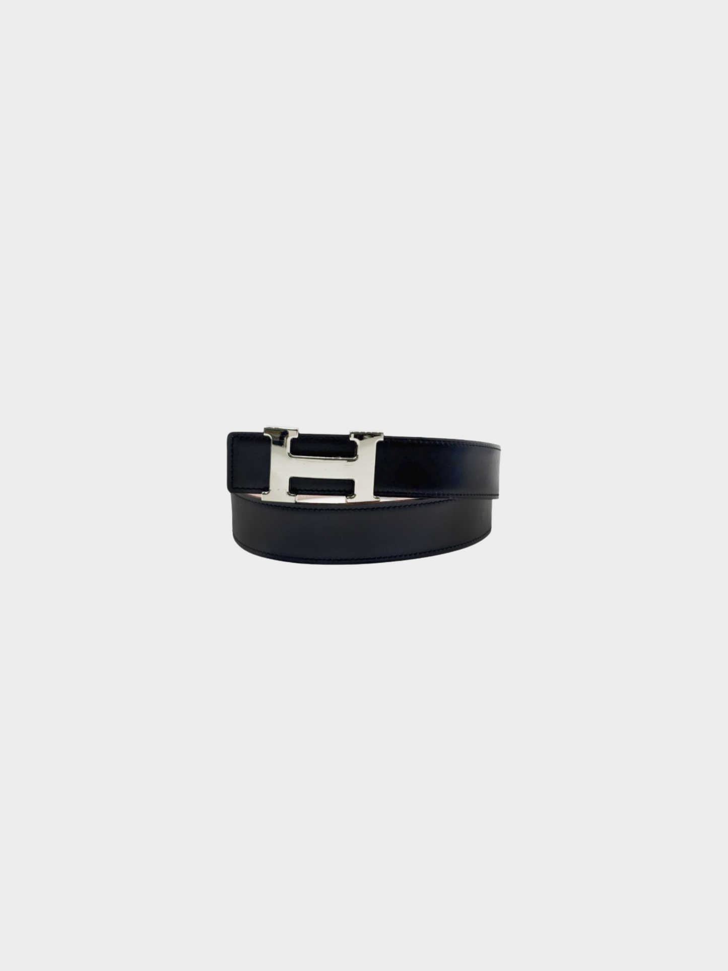 Hermes 2020s Black H-belt Constance 72 Reversible Belt