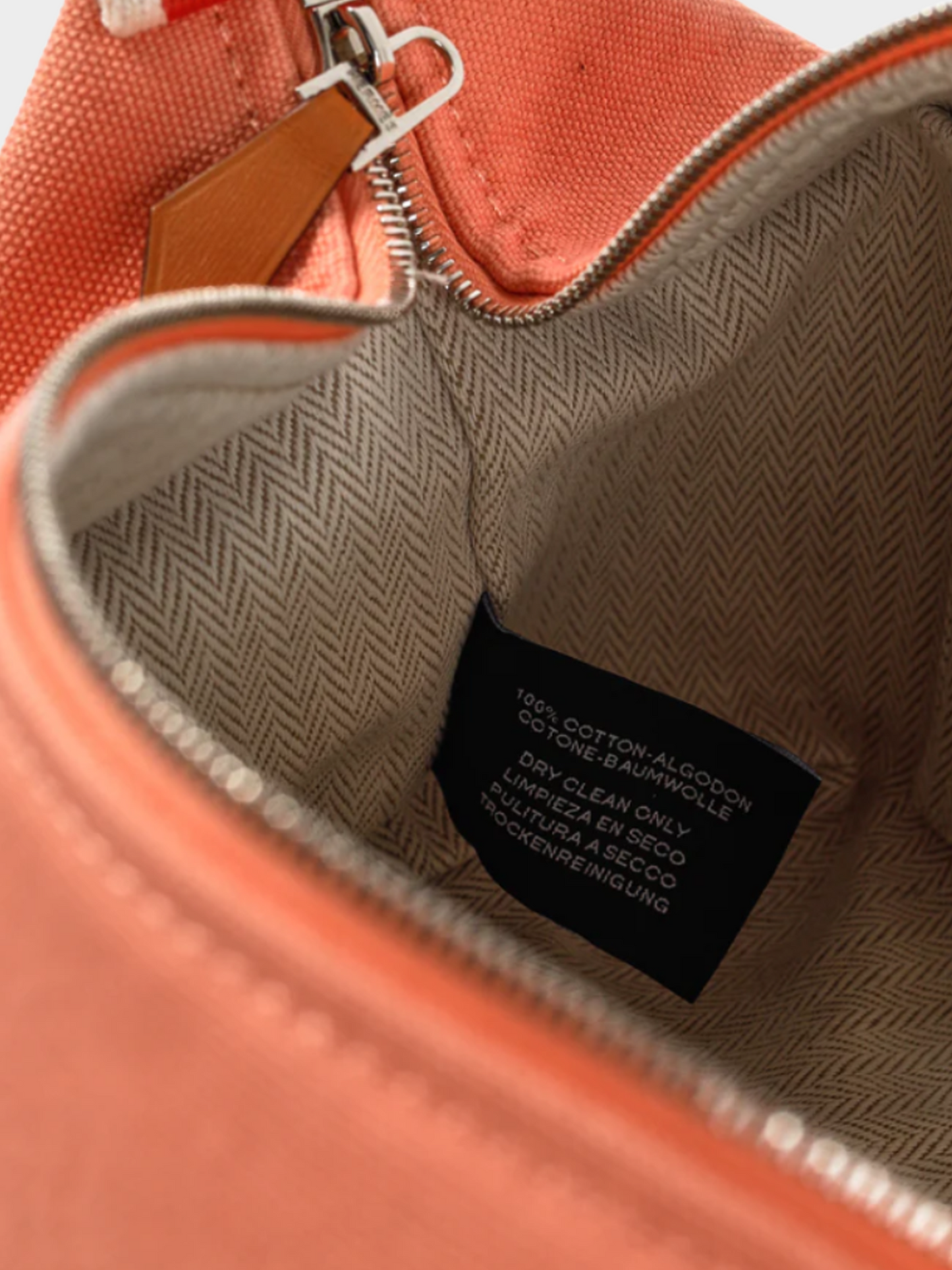 Hermes 2020s Coral Bride-a-Brac Small Model Goyave Canvas Case