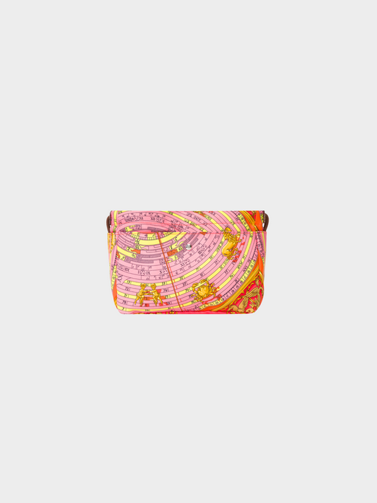 Hermes 2010s Multicoloured Graphic Printed Silk Case