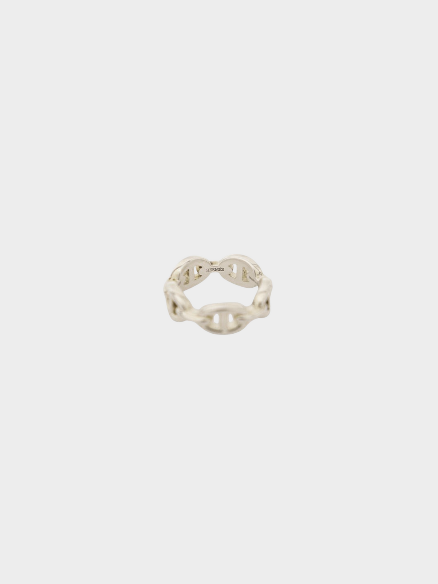 Hermès 2010s Silver Chaine d'Ancre Anchaine Ring
