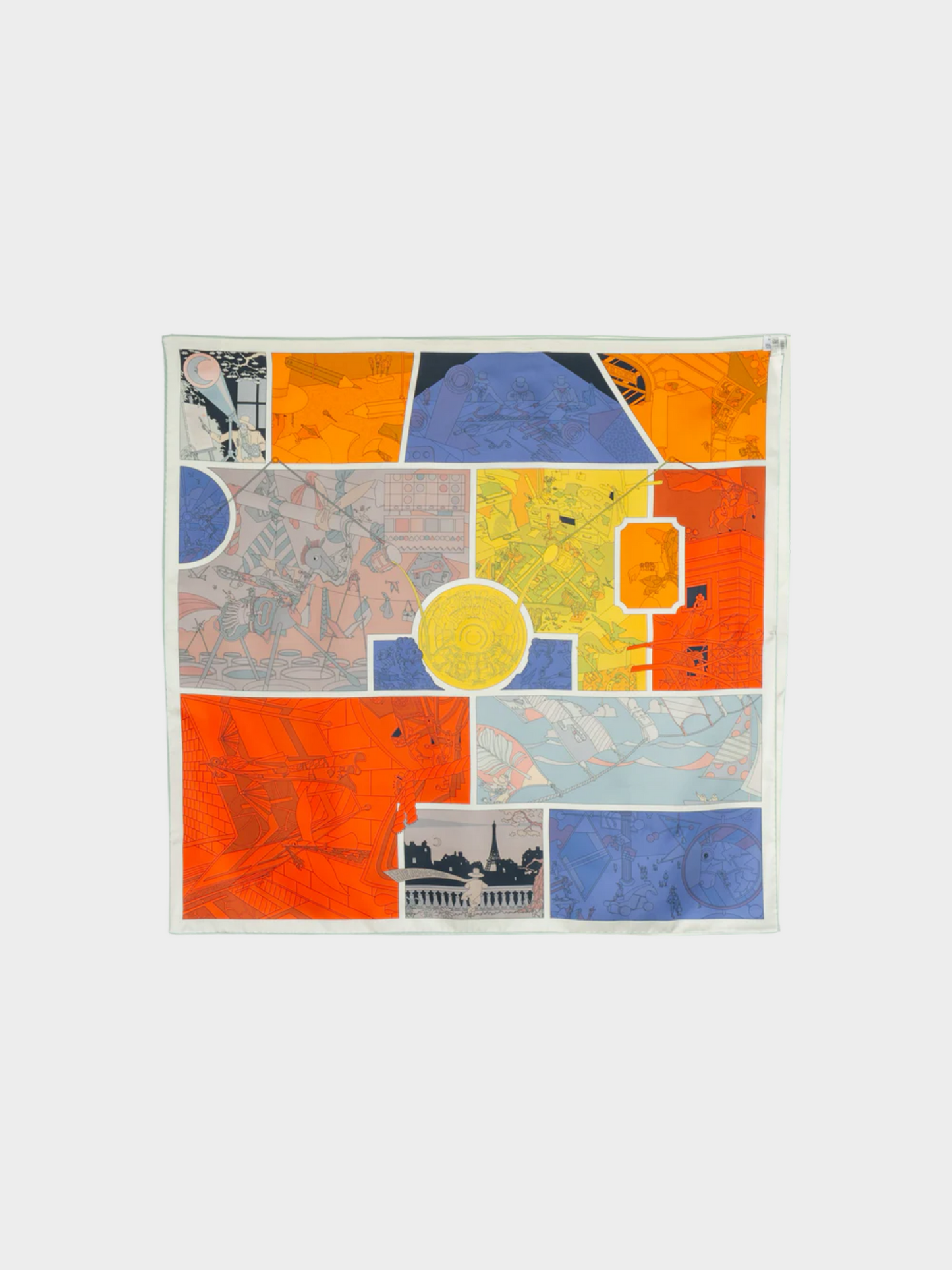 Hermes 2020s "Hermes Factory" Printed Scarf