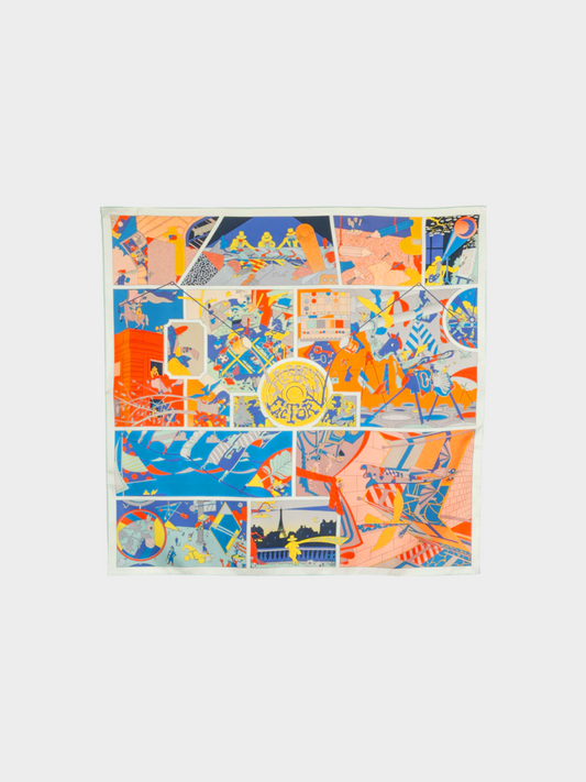 Hermes 2020s "Hermes Factory" Printed Scarf
