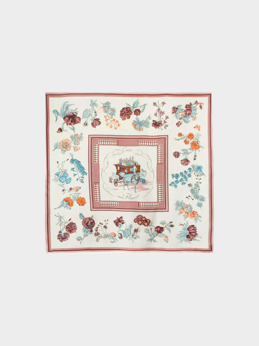 Hermes 2006 Multicoloured "Quai aux fleurs" Scarf