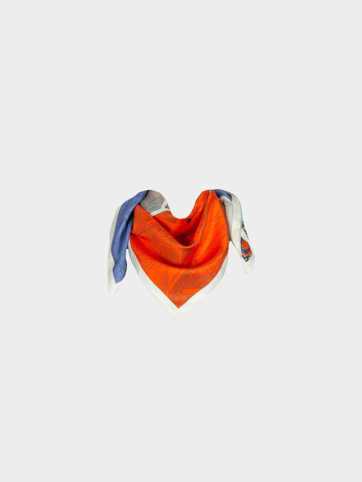 Hermes 2020s "Hermes Factory" Printed Scarf