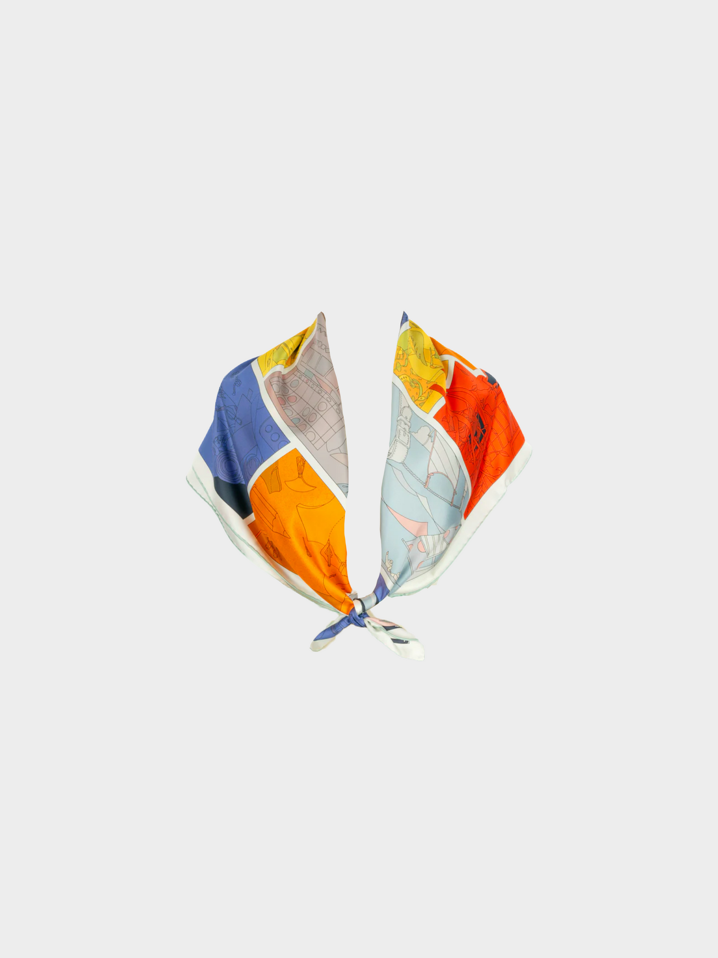 Hermes 2020s "Hermes Factory" Printed Scarf